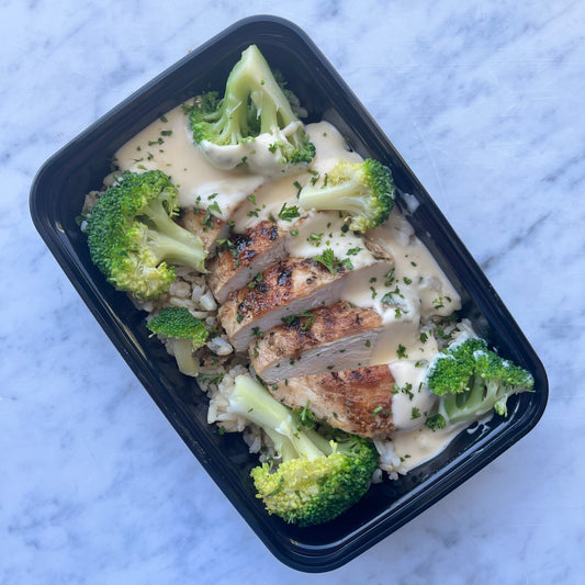 Large Cheesy Broccoli Chicken and Rice, GF