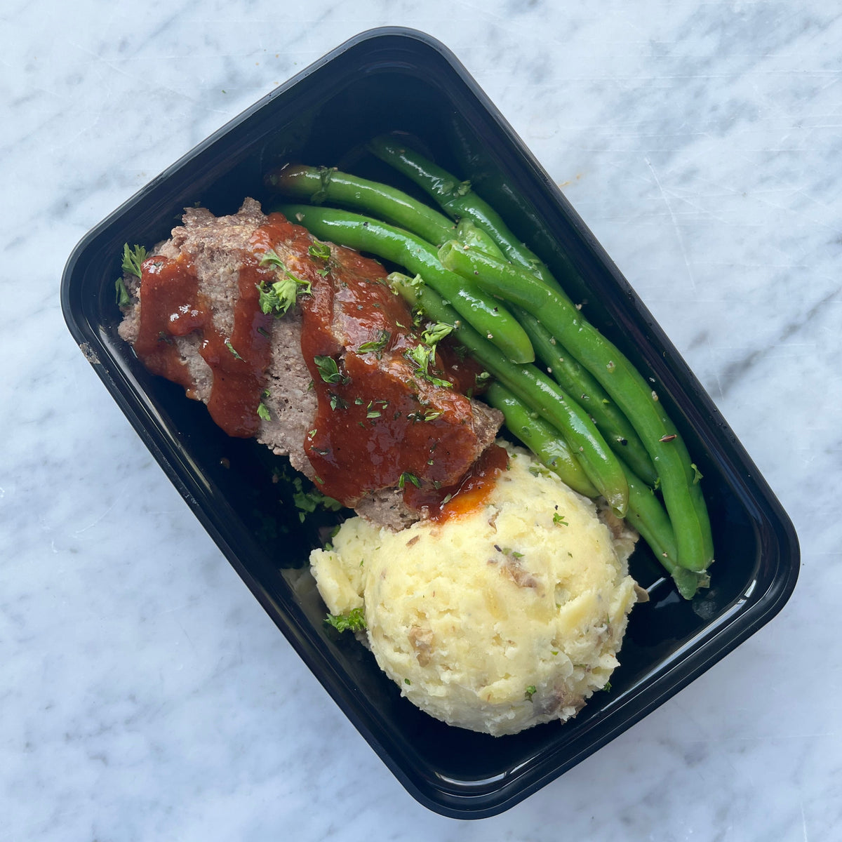 Apple BBQ Meatloaf Dinner