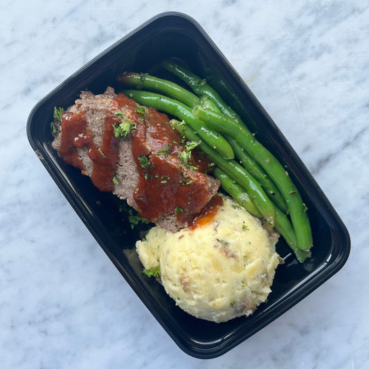 Apple BBQ Meatloaf Dinner