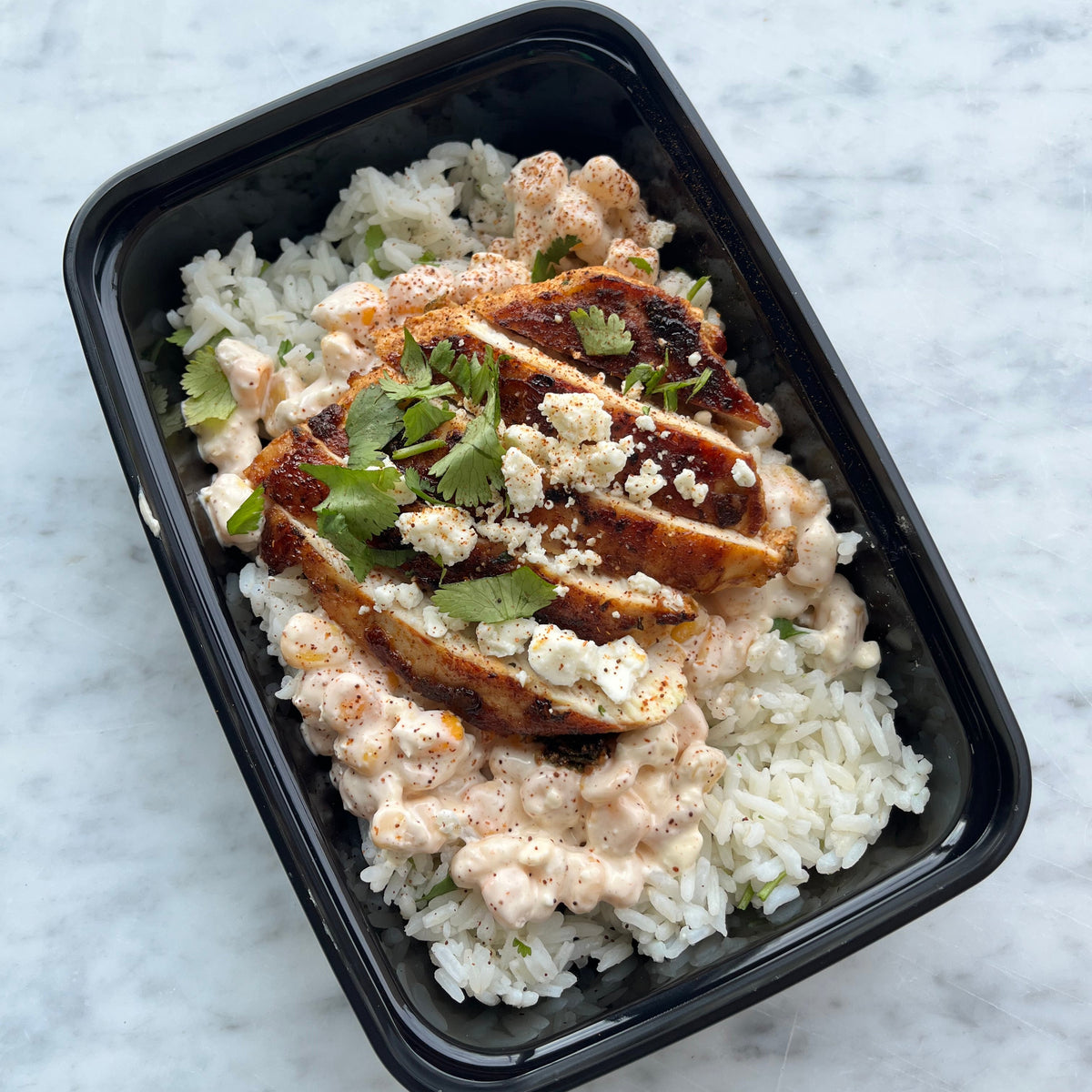 Street Corn Chicken Rice Bowl, GF