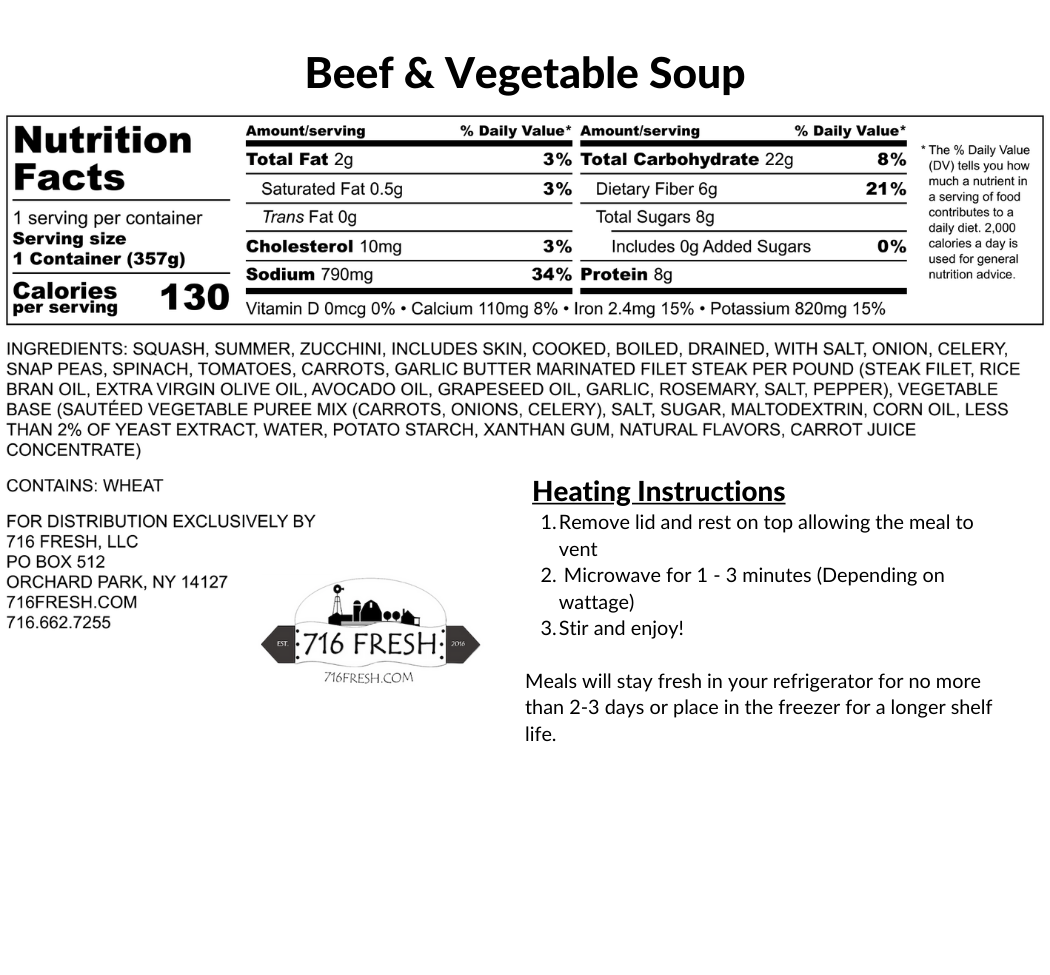 Beef & Vegetable Soup