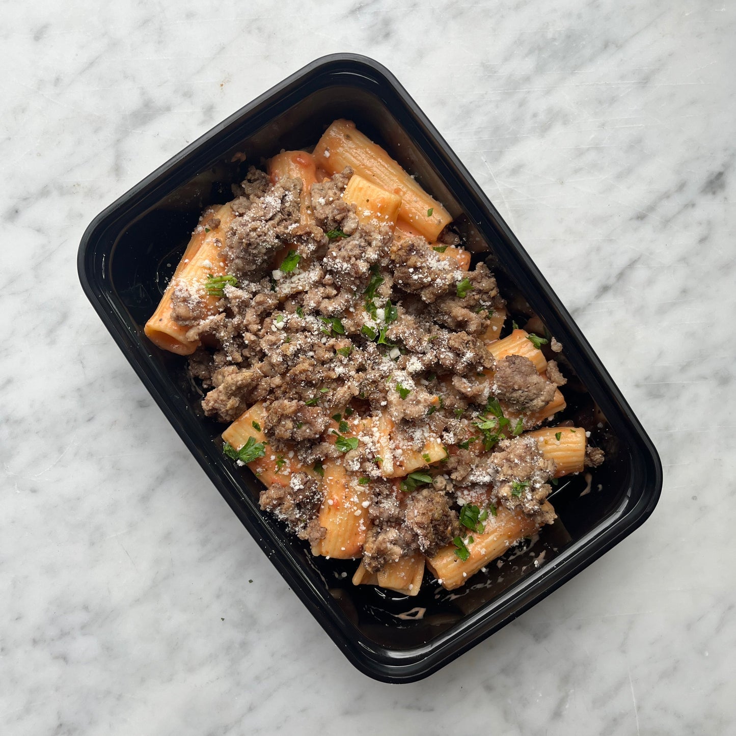 Creamy Beef Rigatoni