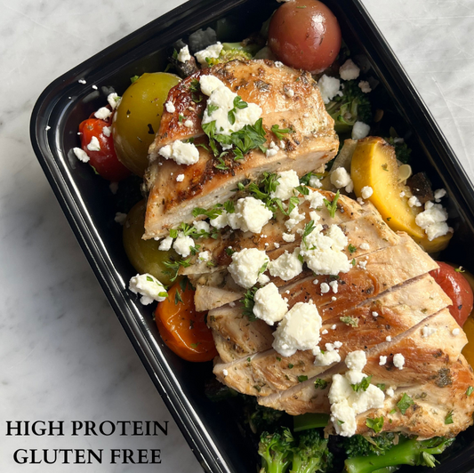 Low Carb Greek Chicken & Roasted Vegetables, GF