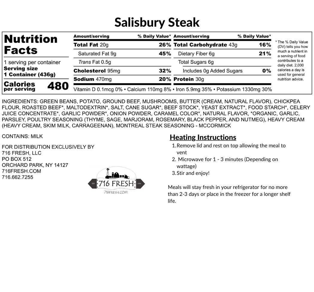 Salisbury Steak, GF