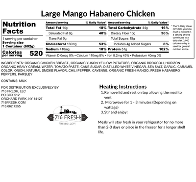 Mango Habanero Chicken, GF