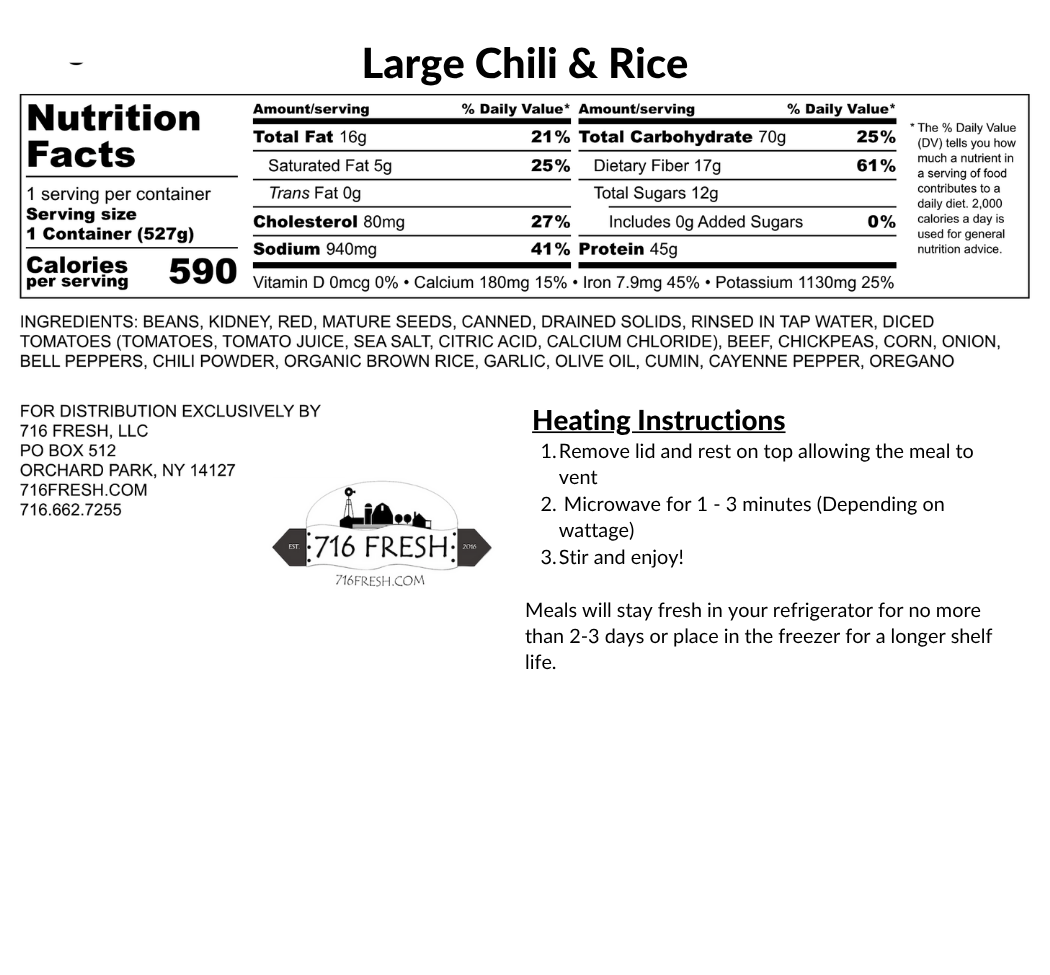 Large Chili & Rice