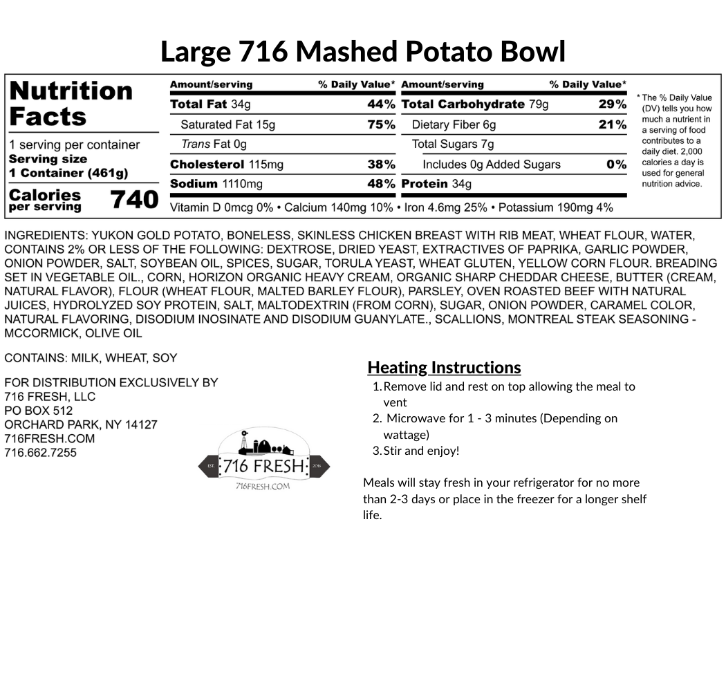 Large 716 Mashed Potato Bowl