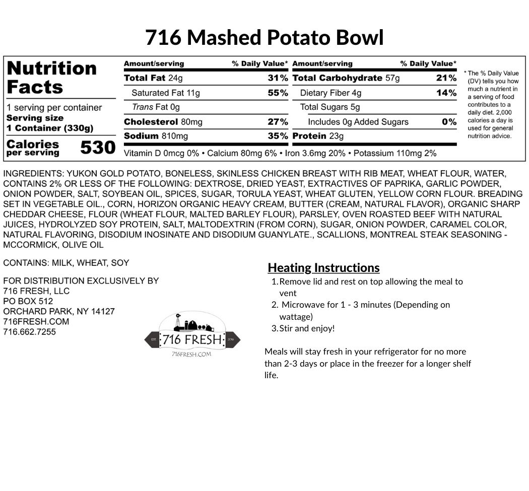 716 Mashed Potato Bowl