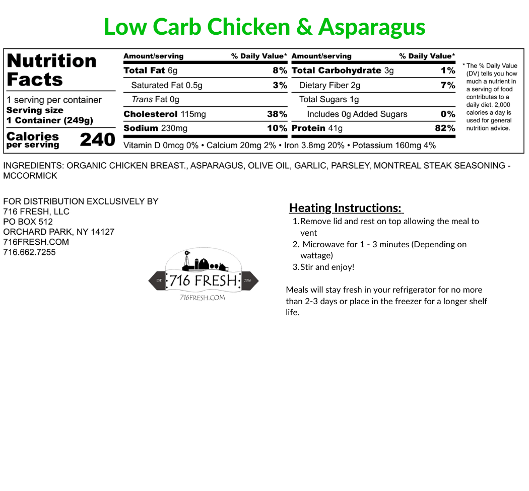 Low Carb Chicken & Asparagus