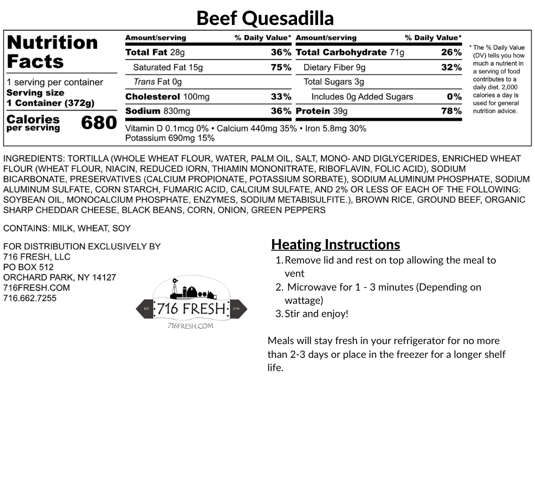 Beef Quesadilla