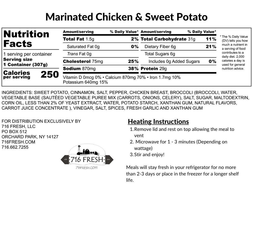 Marinated Chicken & Sweet Potato