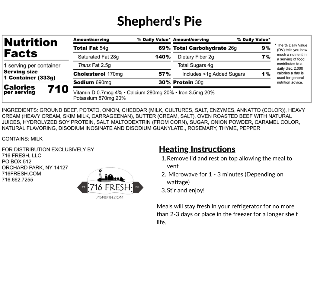 Shepherd’s Pie, GF