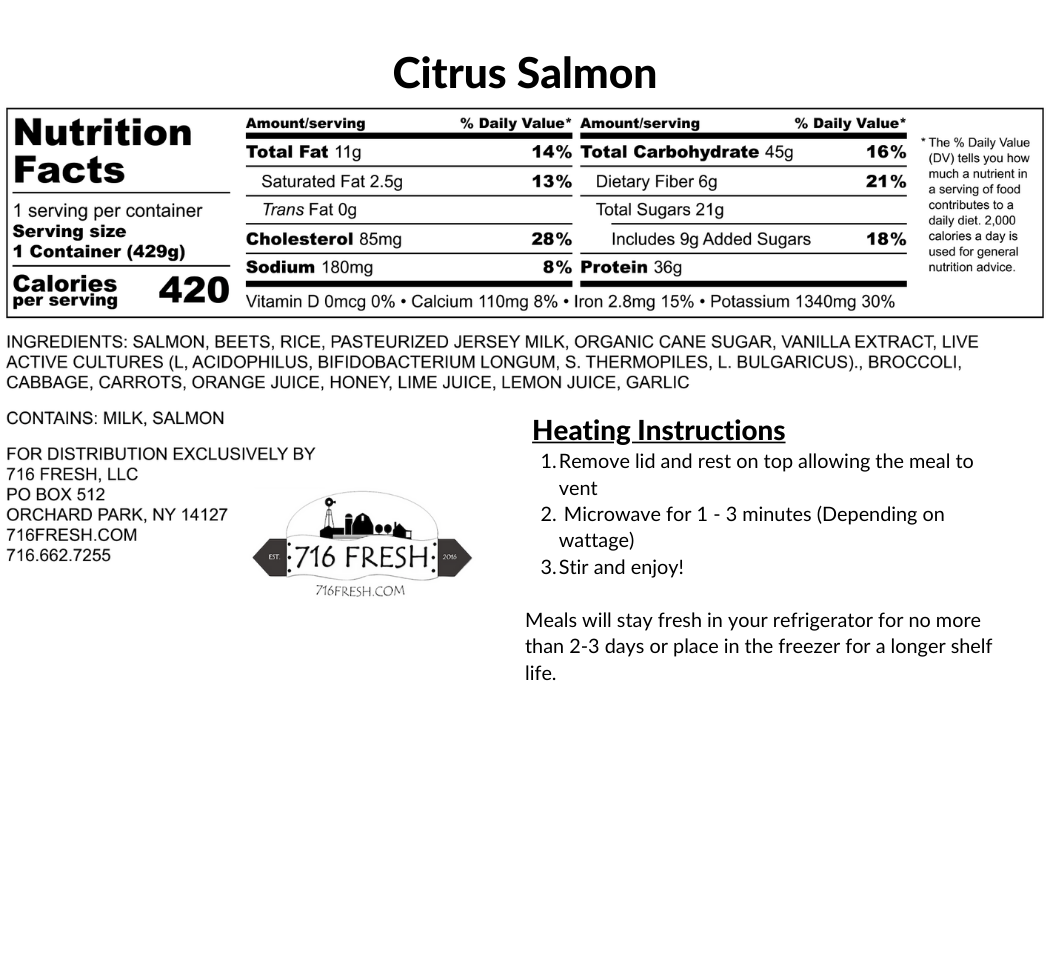 Citrus Salmon, GF