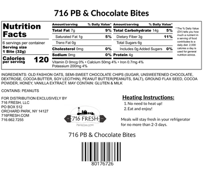 716 PB & Chocolate Bites