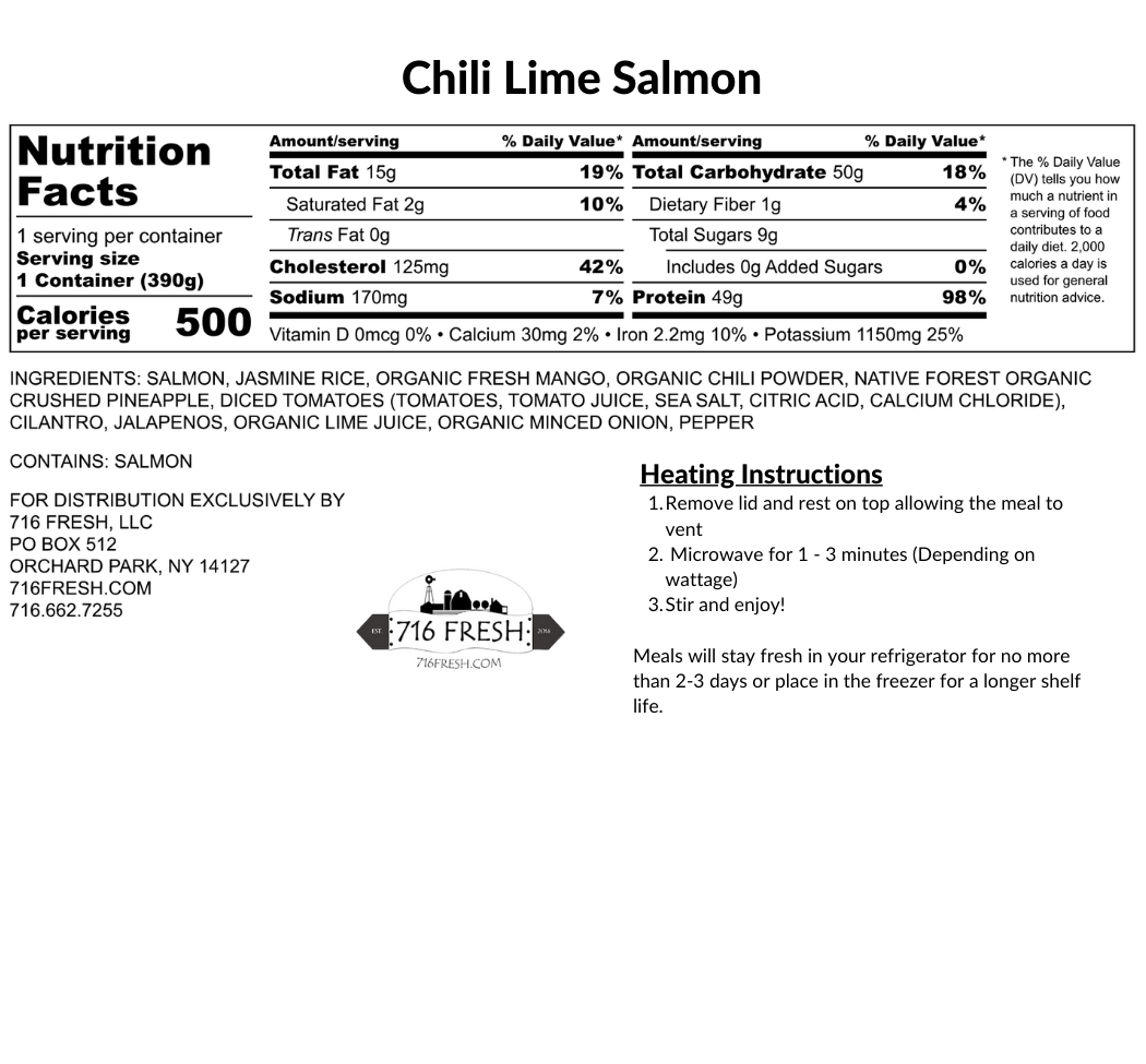 Chili Lime Salmon, GF