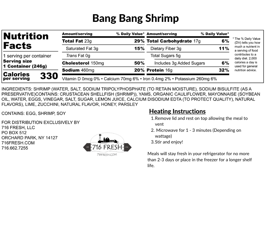 Bang Bang Shrimp, GF