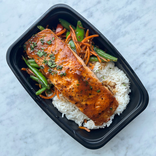 Teriyaki Salmon With Asian Vegetables, GF