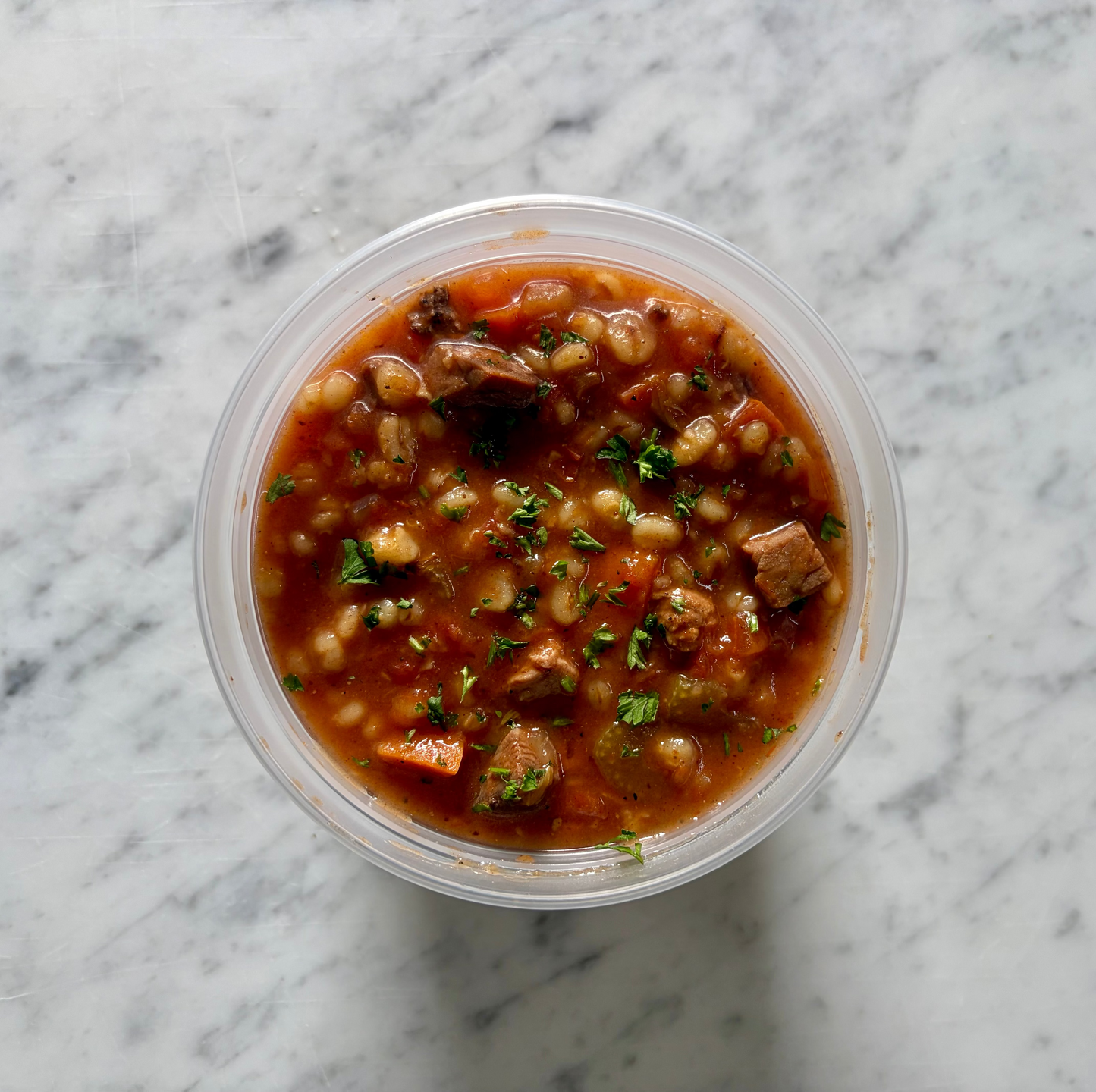 Beef Barley Soup, DF