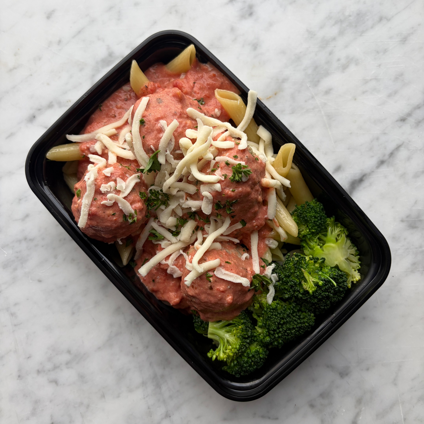 Penne a La Vodka & Meatballs