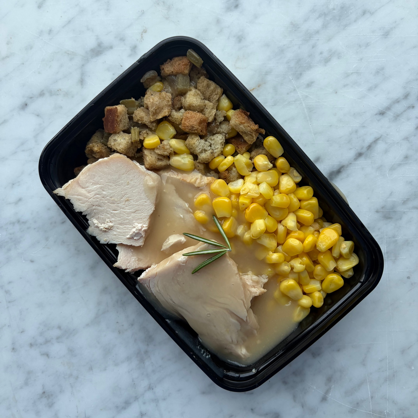 Turkey Dinner with Stuffing & Corn, DF