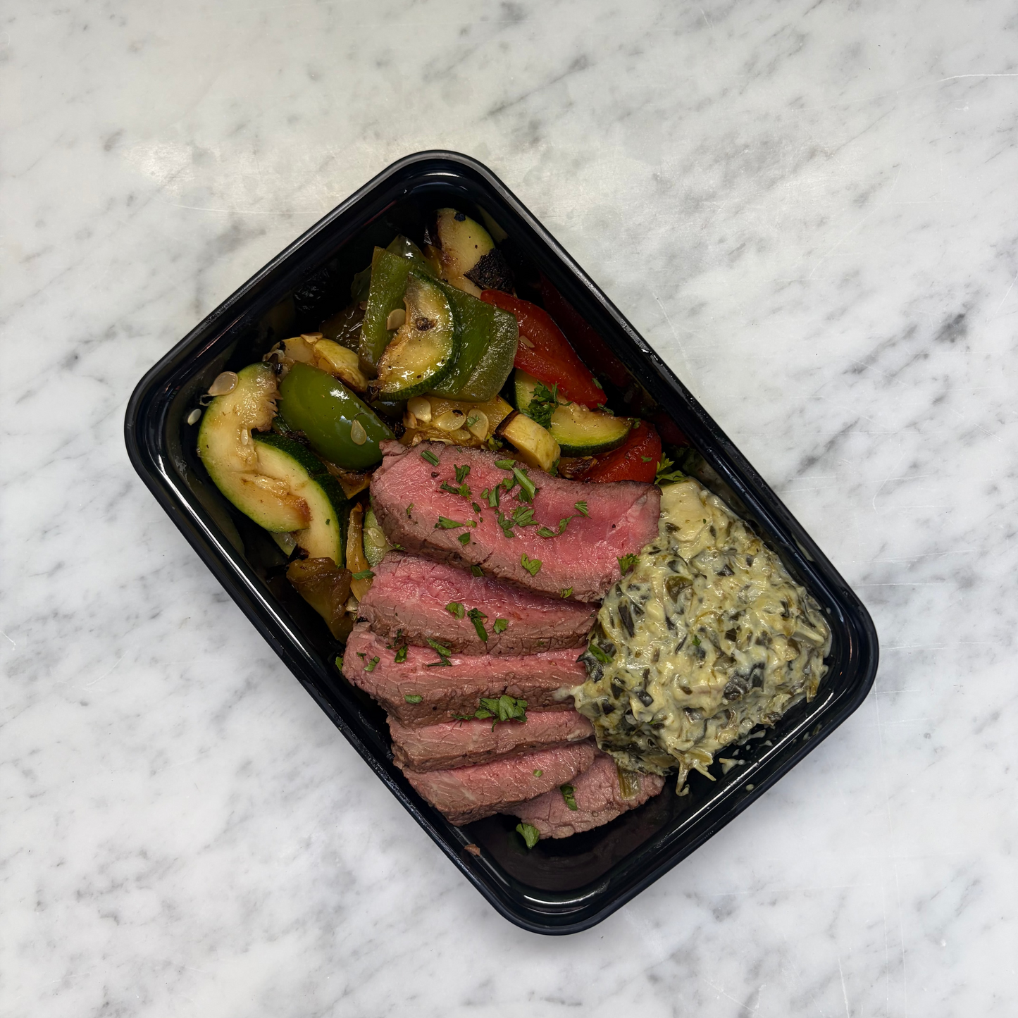 Low Carb Beef Filet Florentine, GF