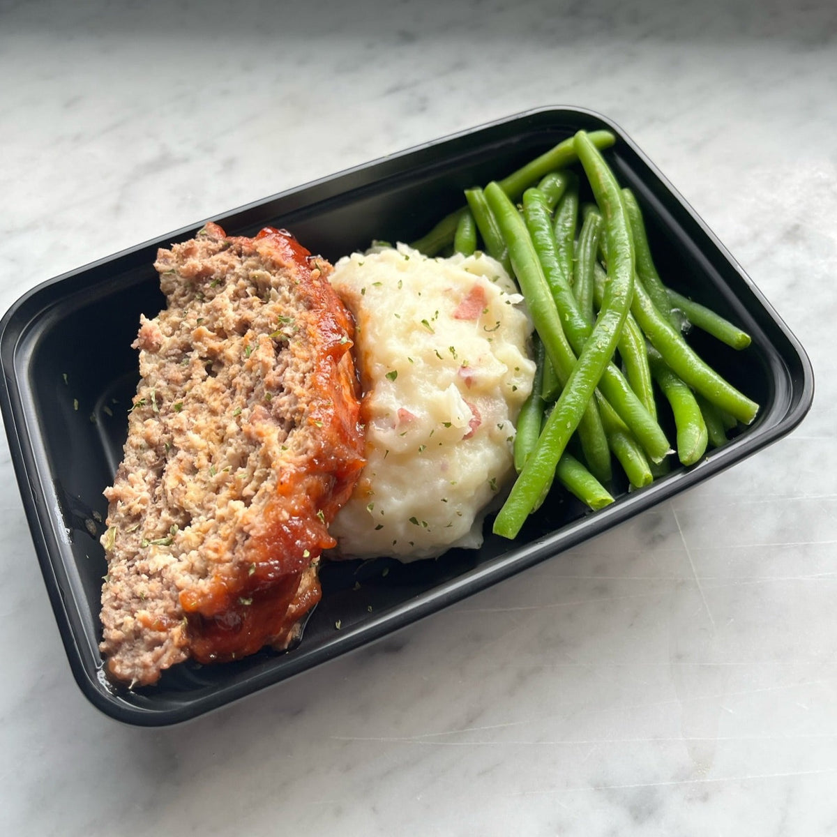 Apple BBQ Meatloaf Dinner