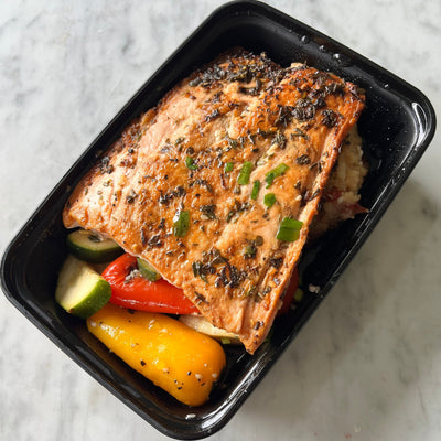 Baked Jerk Salmon, GF, DF