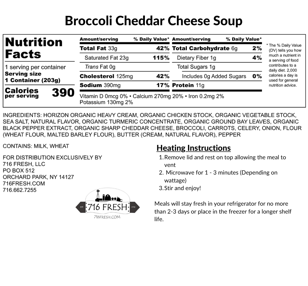Broccoli Cheddar Cheese Soup