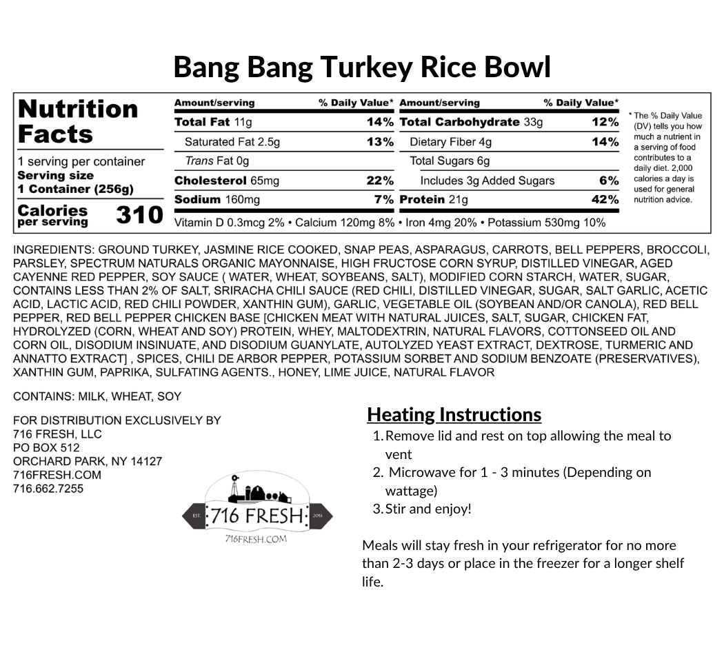 Bang Bang Turkey Rice Bowl