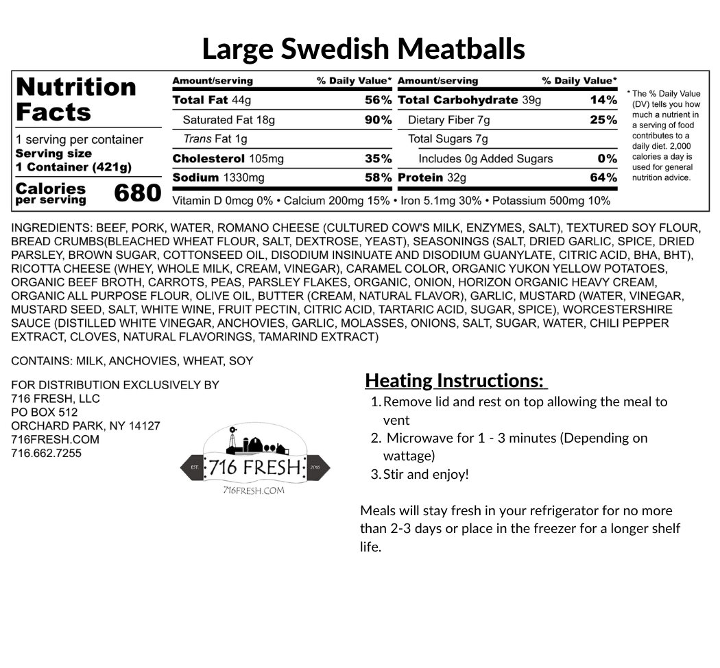 Large Swedish Meatballs