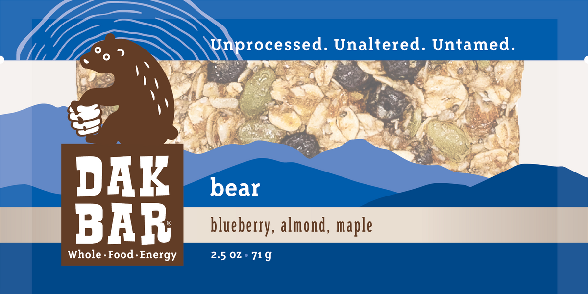 X-TRA Bear Bar - Almonds, Blueberries & Maple Syrup Snack Bar