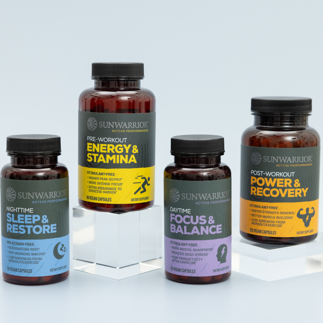 Sunwarrior Post-Workout Active Capsules - Power & Recovery