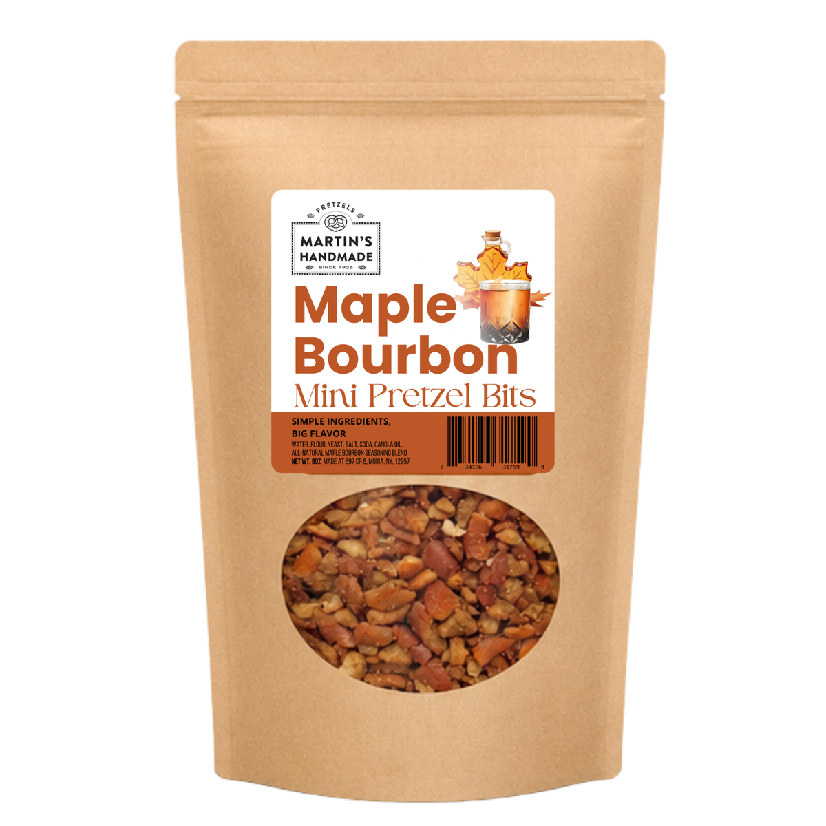 Maple Bourbon Mini Pretzel Bits 8oz.