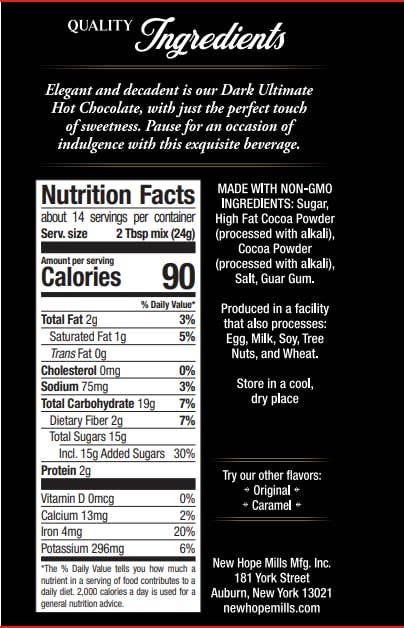 X-TRA Ultimate Hot Chocolate- Dark 12oz