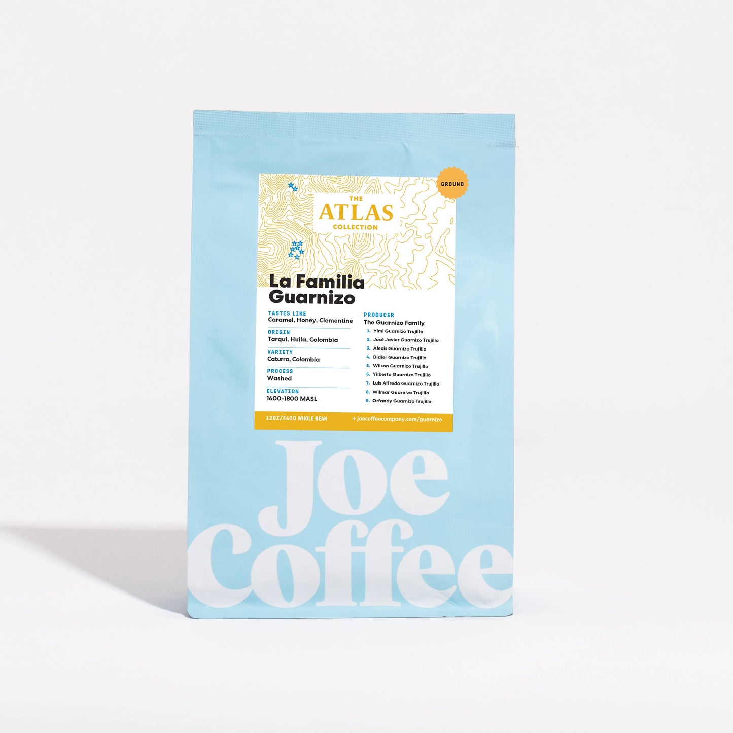 X- TRA La Familia Guarnizo, Single Origin, Light Roast Coffee, 12 oz, Kosher, Rainforest Alliance Certified, NYC Roaster: Ground