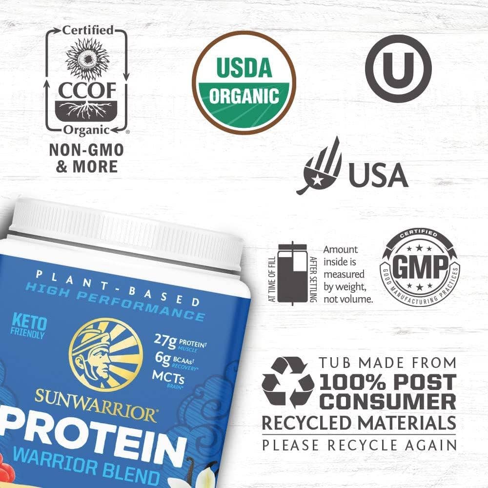 Warrior Blend Vanilla Protein - Pea Protein Powder: 375g