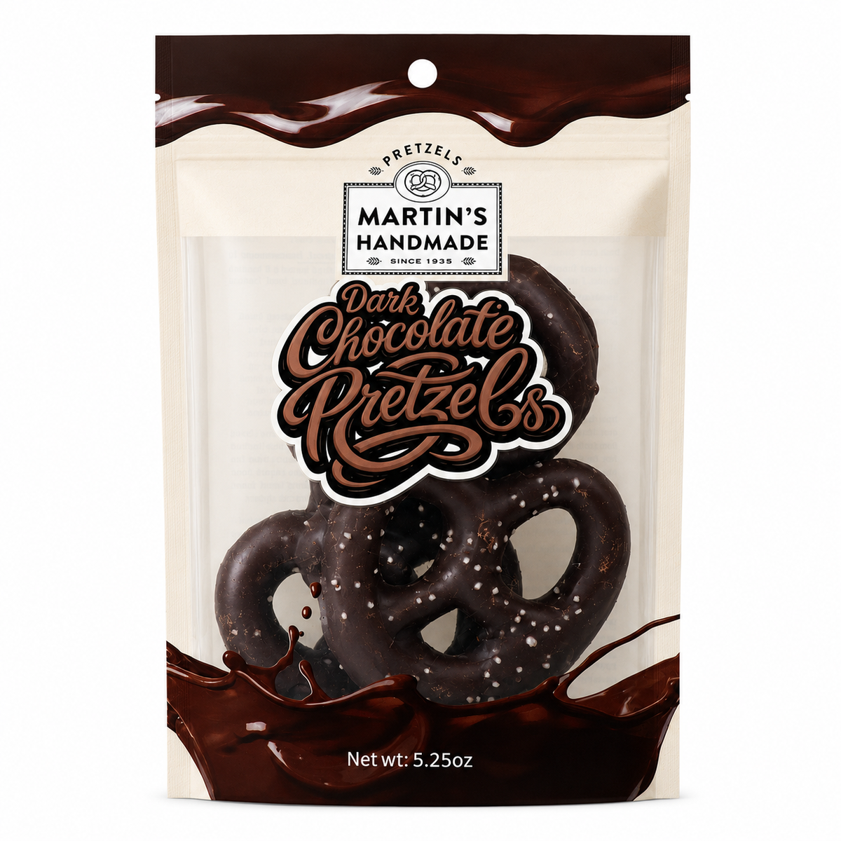 Dark Chocolate Pretzels 6, 3pk bags