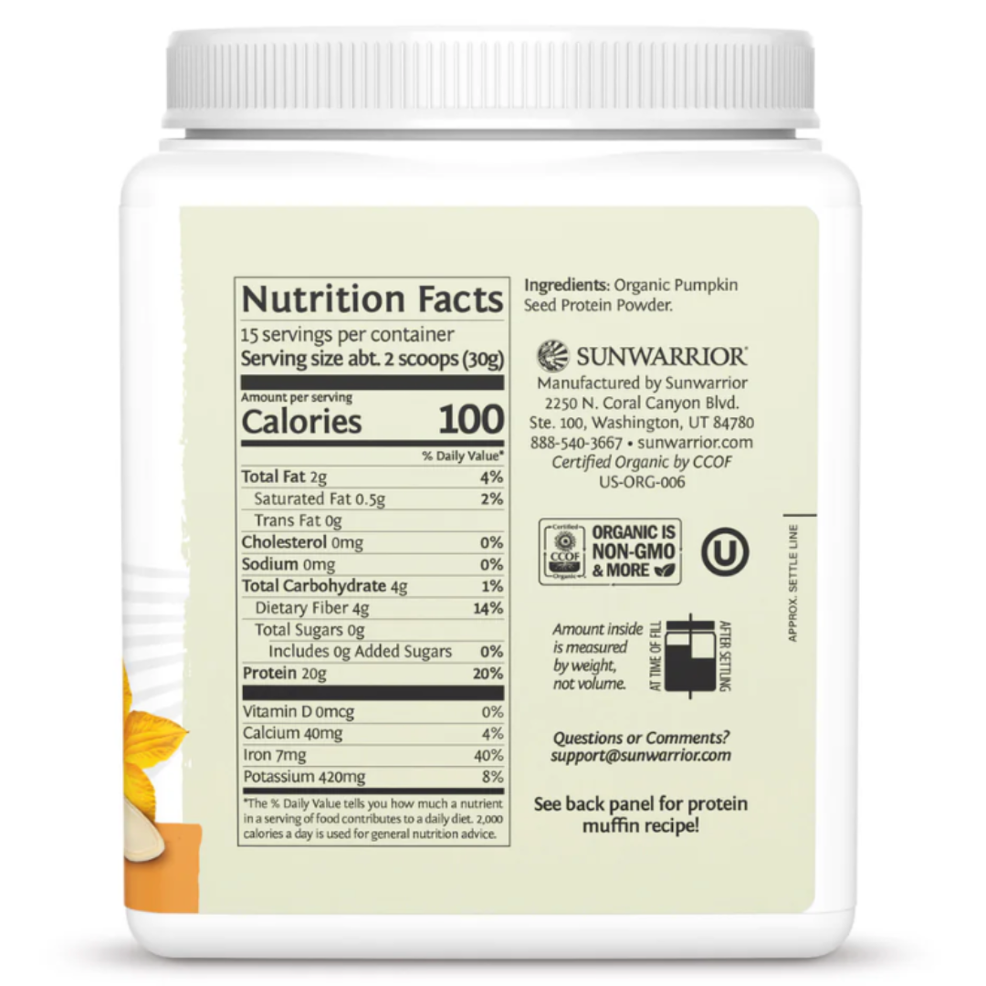 ZWarrior Pumpkin Seed Protein Powder - Organic, Gluten-Free, Non-GMO