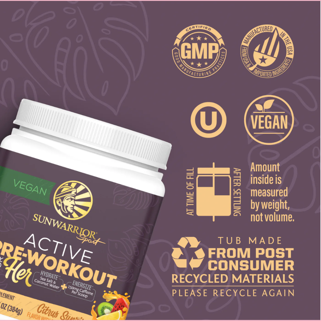 Citrus Sunshine Active Pre-Workout For Her Drink Powder