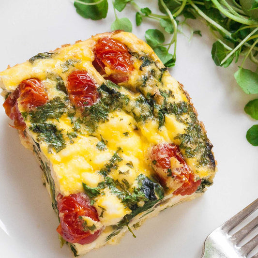 Mushroom, Tomato and Spinach Frittata, GF