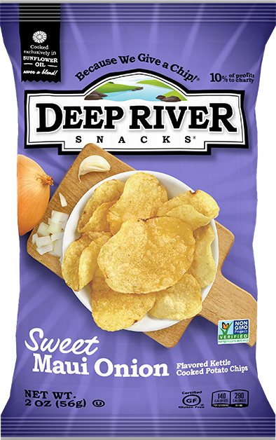 Deep River Sweet Maui Onion Chips- 2oz