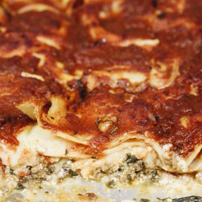 Homemade Italian lasagna