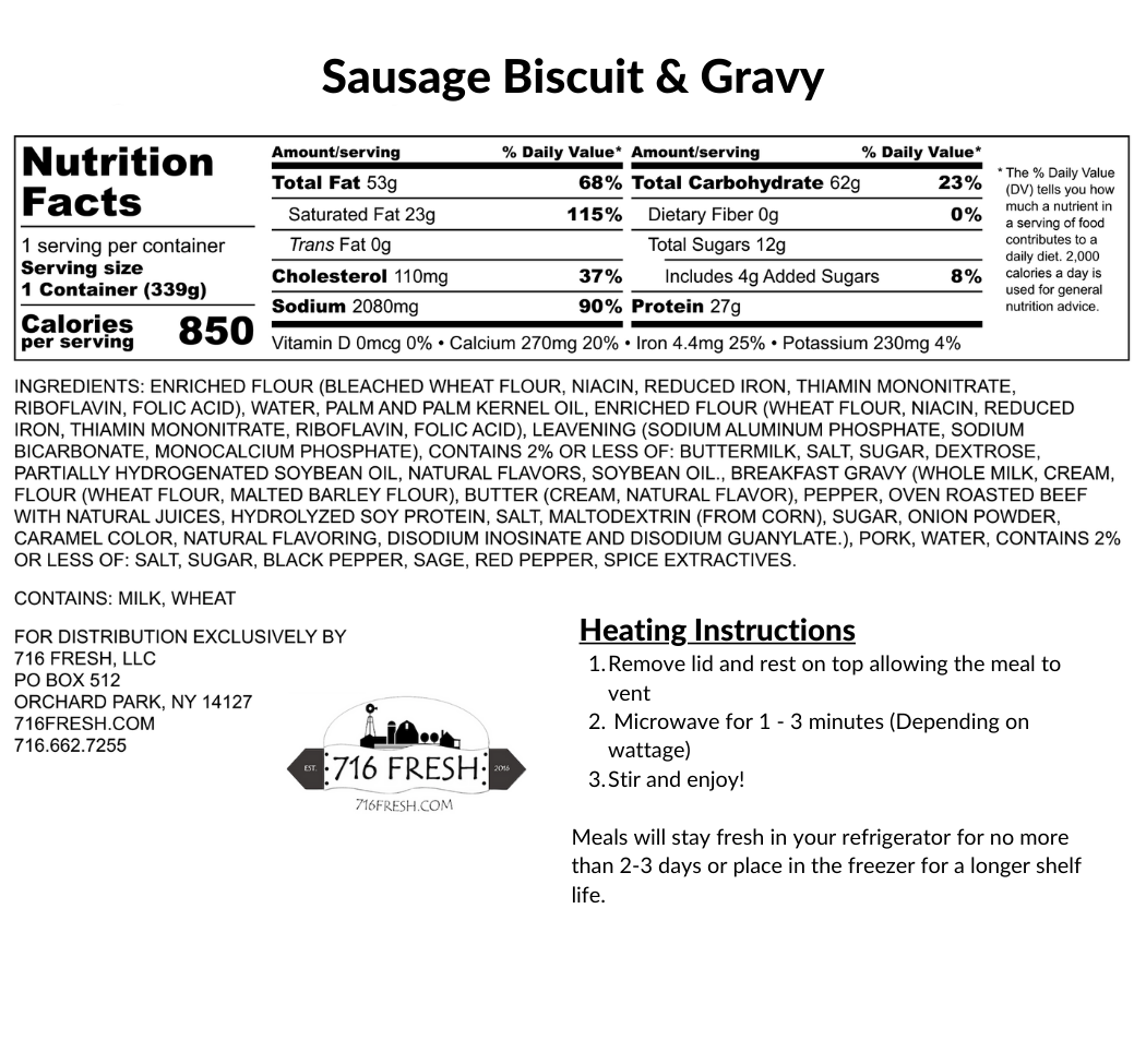 Sausage Biscuit & Gravy