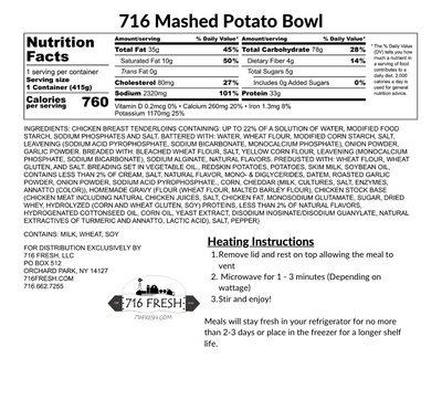 716 Mashed Potato Bowl