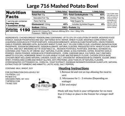 716 Mashed Potato Bowl