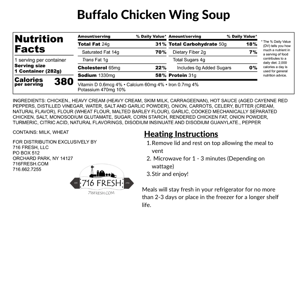 Buffalo Chicken Wing Soup