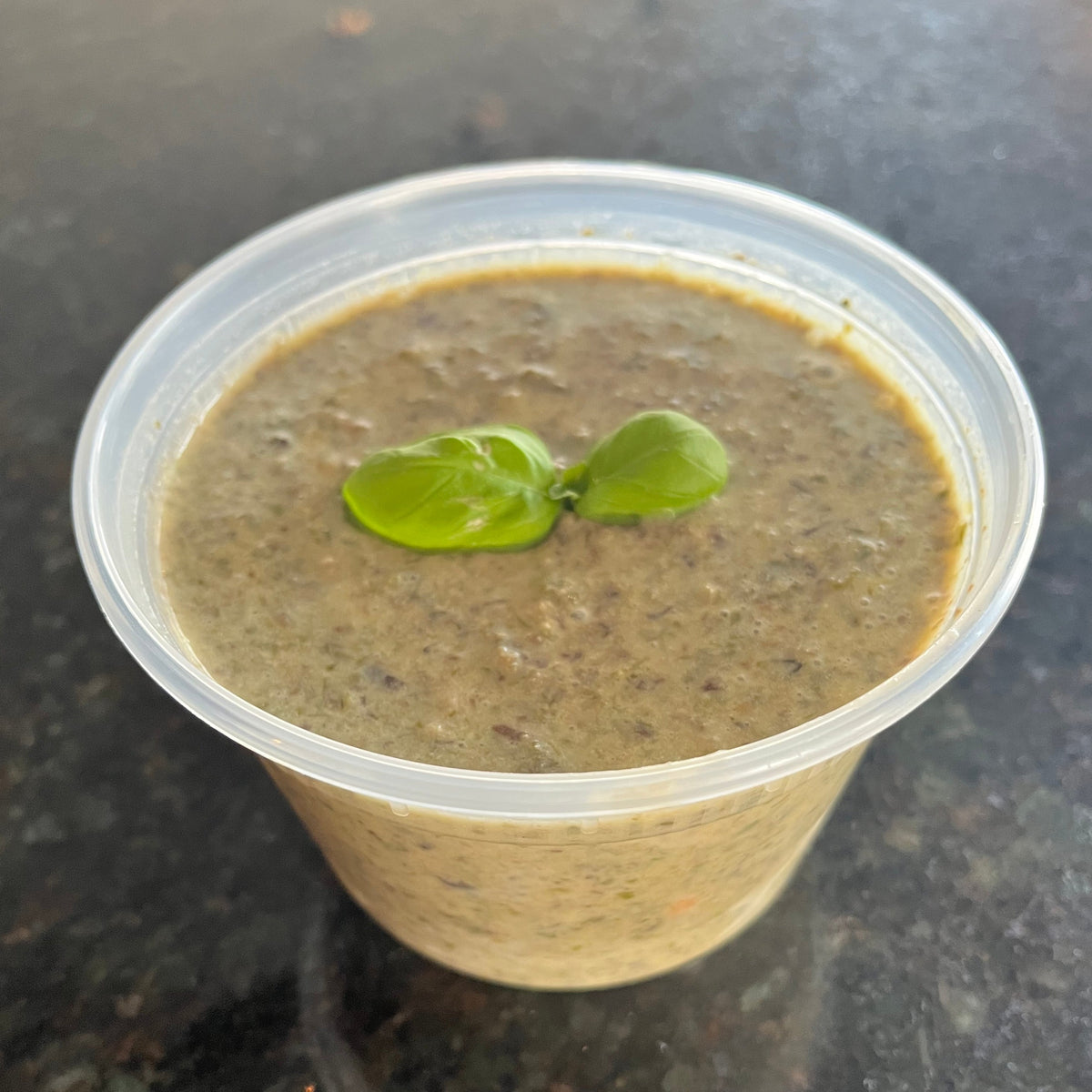 Stuffed Mushroom & Arugula Soup, GF