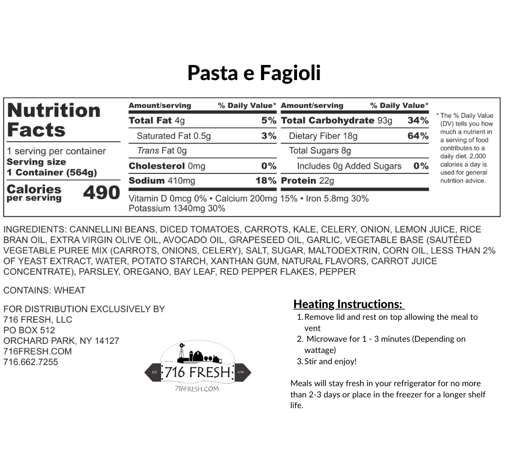 Pasta e Fagioli, V, VG, DF