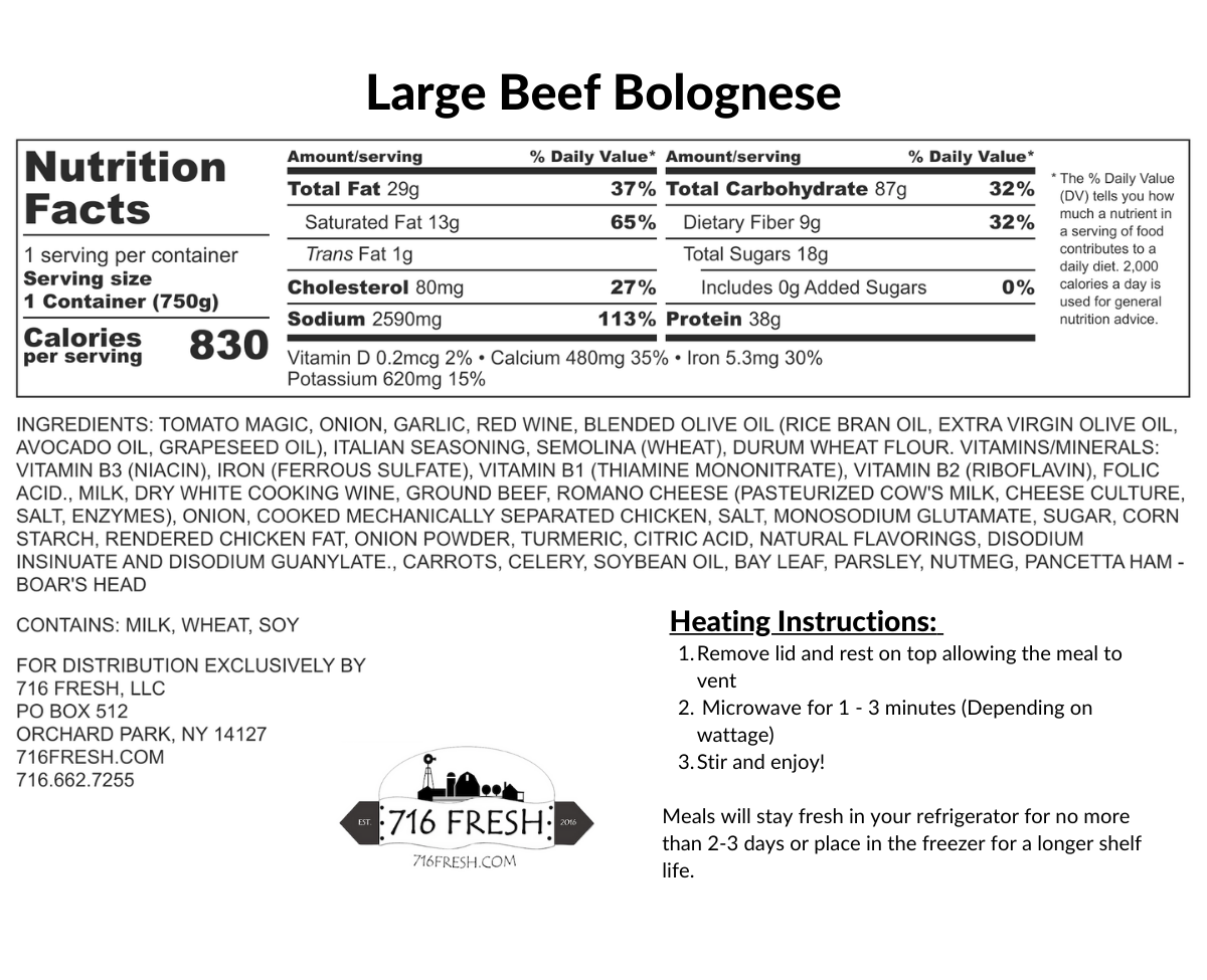 Large Beef Bolognese