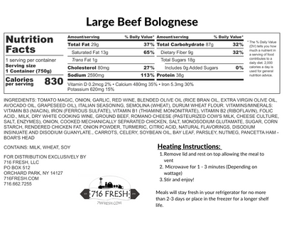 Large Beef Bolognese